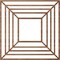 Ekena Millwork Raven Wood Fretwork Pierced Ceiling Medallion, Walnut, 30"OD x 11"ID x 1/4"T CMWP30X30X0250RAWA - alternate 2